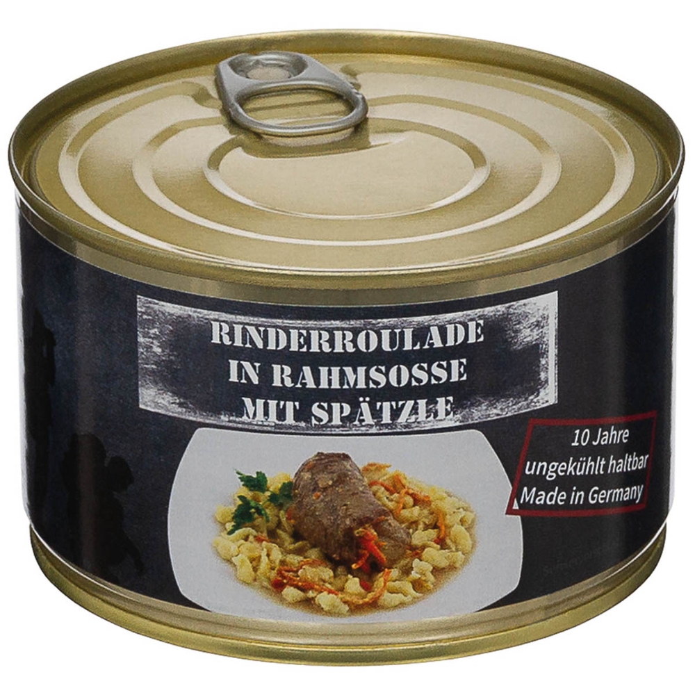 MFH Rundvleesrollade Noedels Blikmaaltijd 400 g Long-Life Noodvoedsel Duitsland