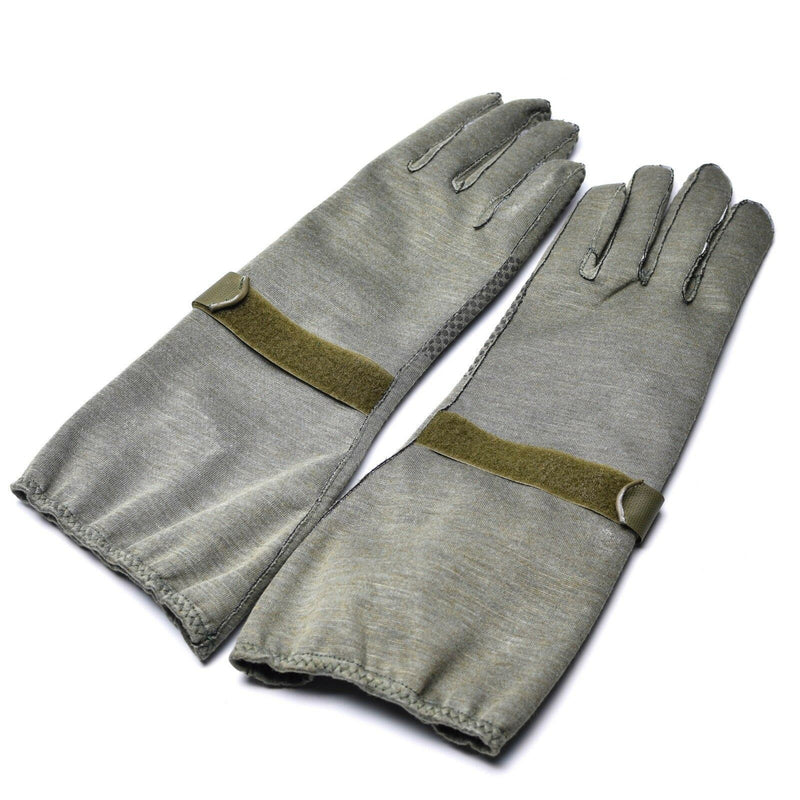 Gants de pilote Nomex d'origine de l'armée allemande avec pince grise, édition militaire, NEUF