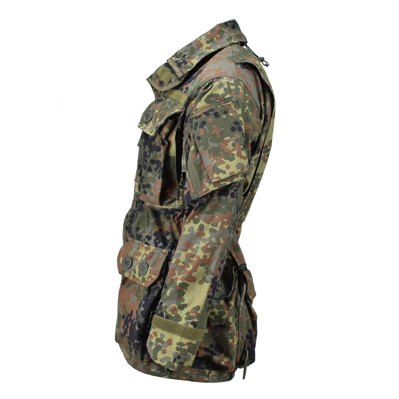 Veste de commando de style militaire de marque TACGEAR, entièrement zippée, ripstop flecktran