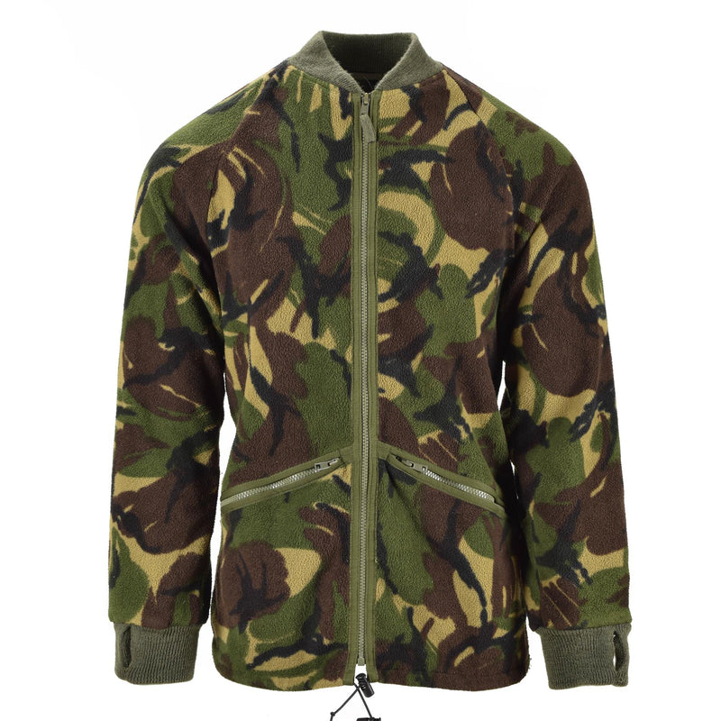 Original britische Strickjacke der Armee, Thermojacke, Fleece, DPM, Camo-Pullover für Herren mit Reißverschluss