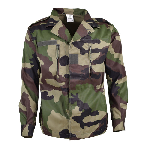 Véritable veste de combat F2 de l'armée française fatigue camouflage CE surplus militaire NEUF