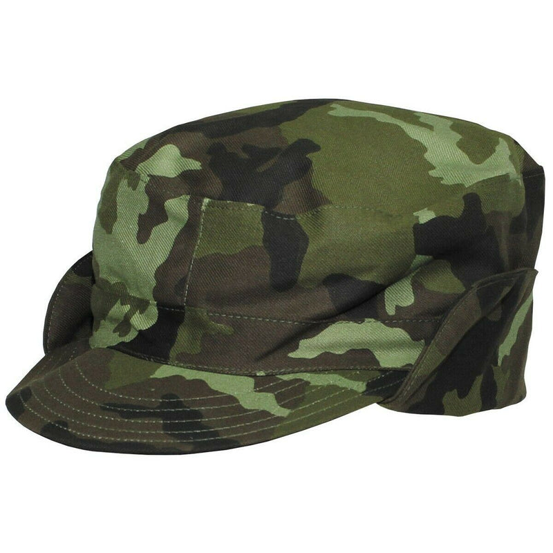 Original Czech Military M95 woodland camouflage field combat cap neck cover New
