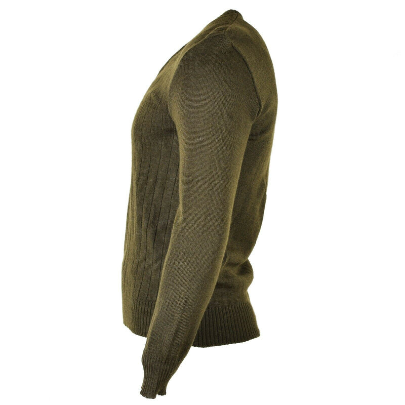 Original Czech army pullover M85 V-neck sweater brown NEW