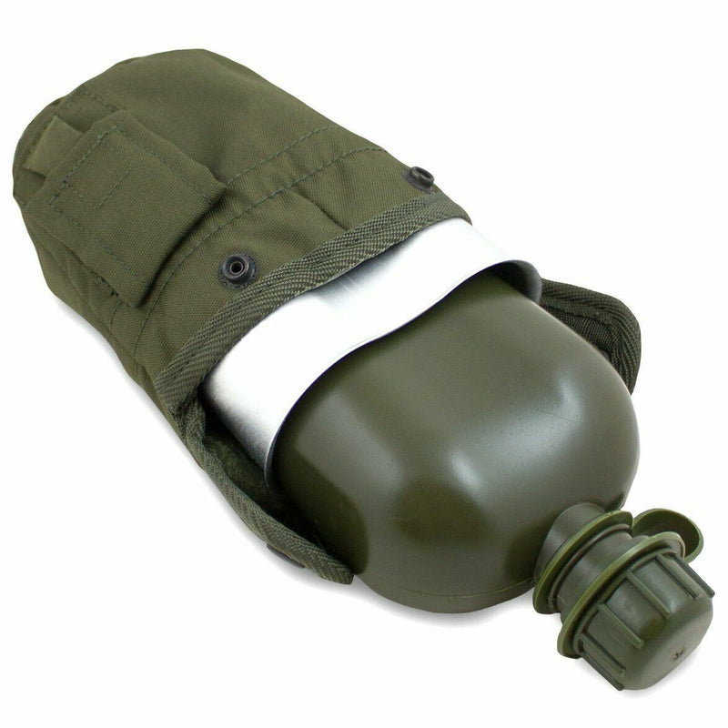 U.S. Army style canteen M1 water bottle with cover cup & alice clips US military
