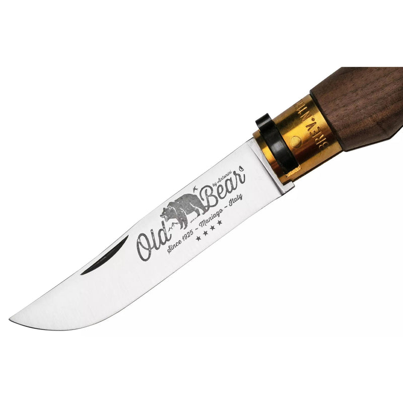 Antonini Old Bear Pocket Knife 10cm Stainless Steel Blade Walnut Wood Handle