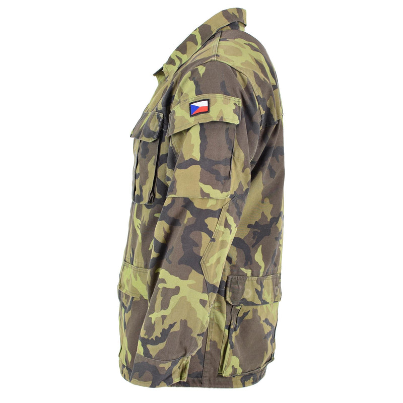 Truppe dell'esercito ceco originale Field Giacca foglia Mamo Pattern Parka Military Surplus