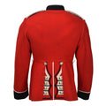 Auténtica chaqueta del ejército británico, uniforme, túnica, vestido rojo, guardias escarlata, caballería