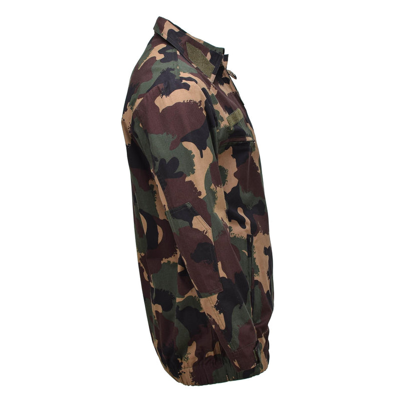 Originele Hongaarse militaire veldjack M1990 vierkleuren bosoverhemden nieuw