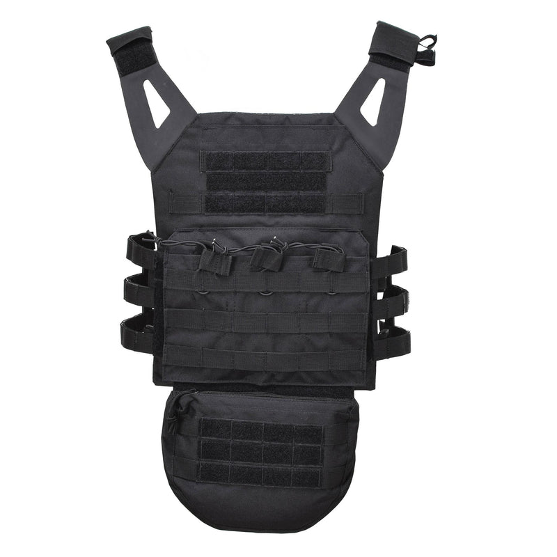 MIL-TEC Dropdown pouch small tactical utility bag front panel molle type black