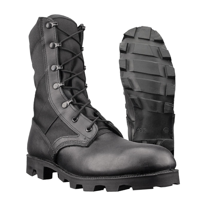 Genuine U.S. army Jungle black leather PANAMA boots combat military footwear NEW
