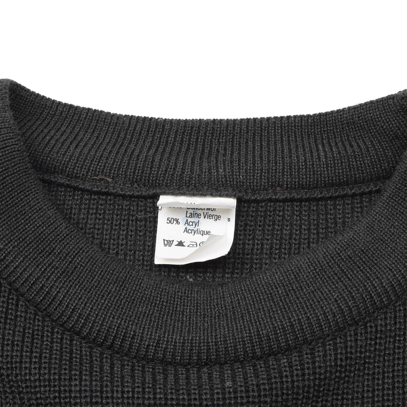 Original Belgian Military sweater wool dark green warm breathable pullover NEW