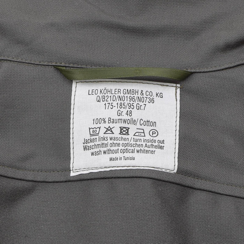 Leo Kohler Troops Mundur Shirt personel wojskowy codziennie ciężkie koszule oliwki