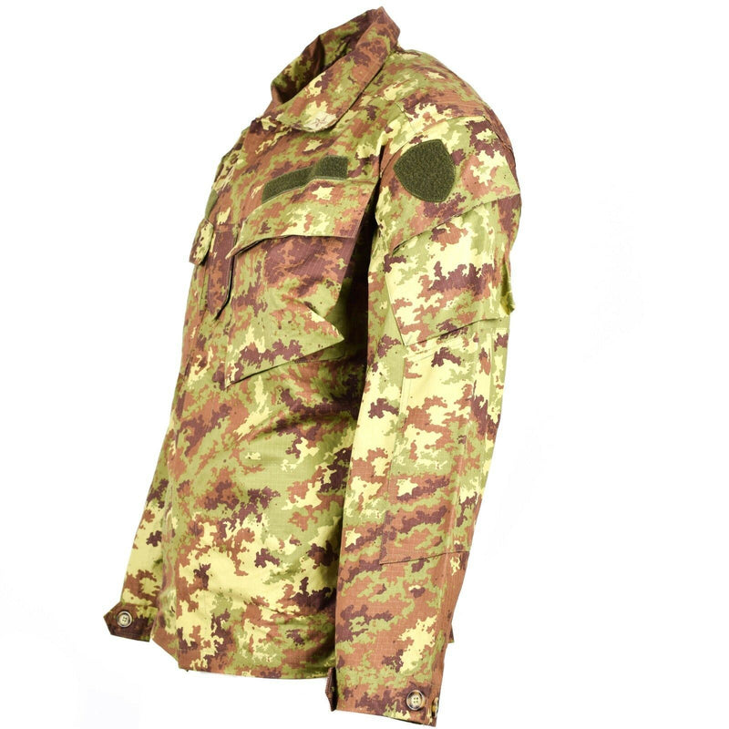 Genuine Italian army Rip Stop Vegetato camo ACU jacket combat field shirt NEW