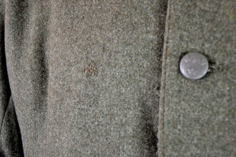 Genuine WWII vintage Swedish army wool uniform jacket M39 1940's military Grey