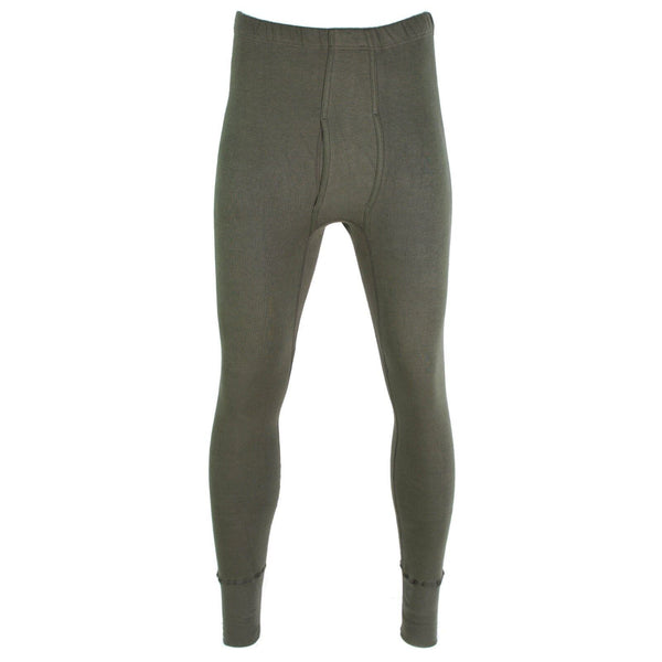 Genuine German army pants long johns OD Olive cold weather bottoms underwear NEW