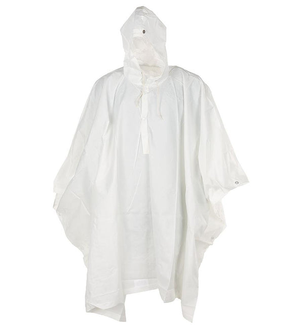 Oryginalny szwajcarski armia biała kamuflaż Poncho z kapturem Cape Winter Camo Military News