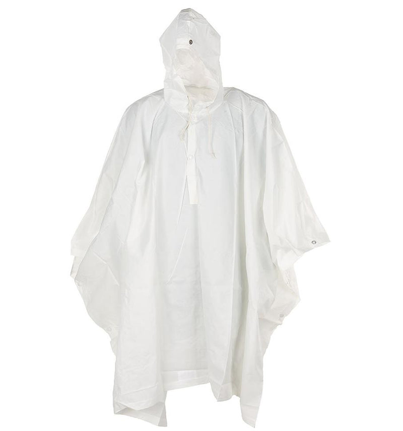 Genuine Swiss army white camouflage poncho hooded cape winter camo military NEW