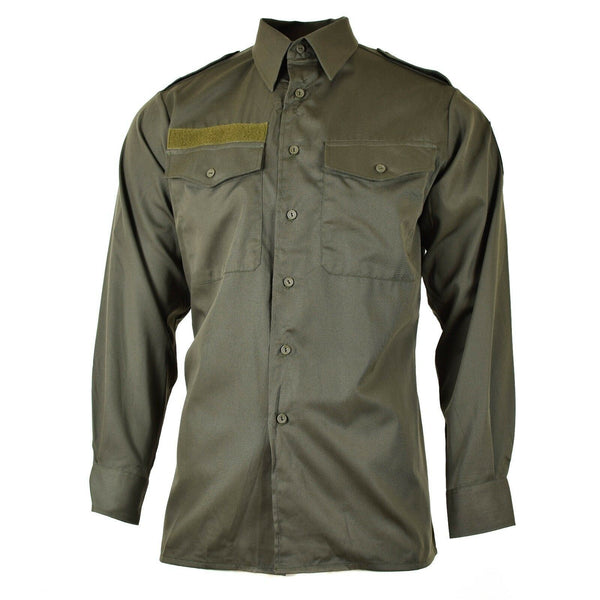 Guida camicia dell'esercito austriaco M65 O.D Combat militare a maniche lunghe BDU Nuovo