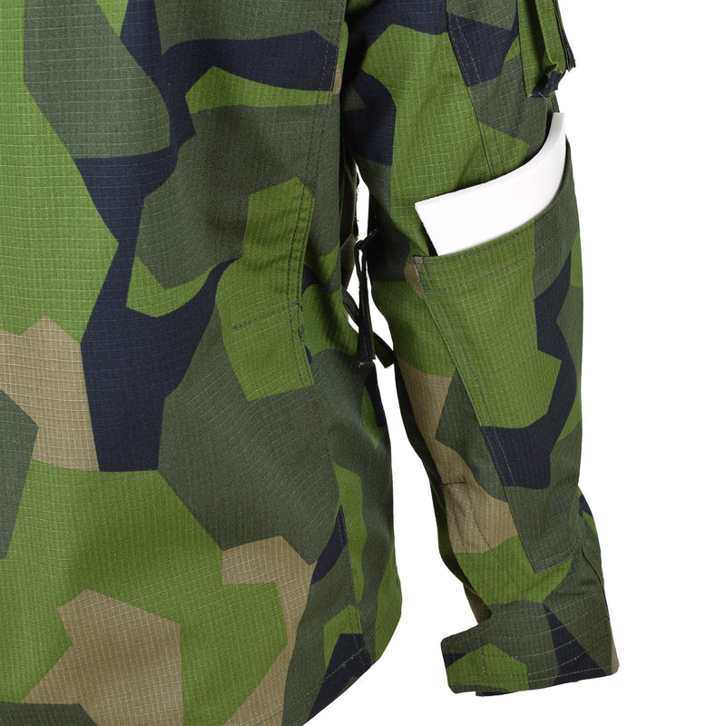 TACGEAR Brand Swedish Military style commando field jacket splinter camo shirts