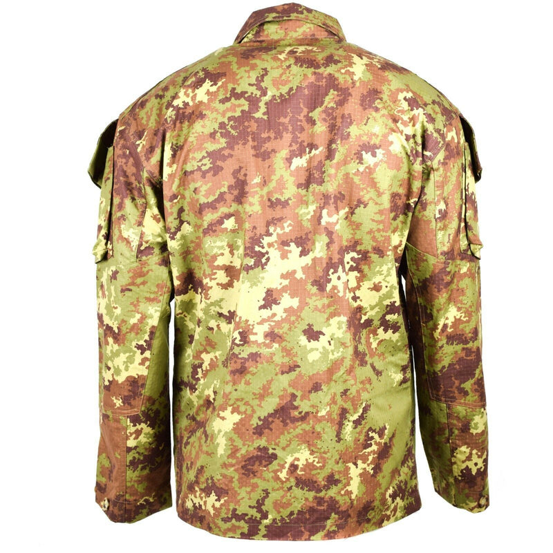 Genuine Italian army Rip Stop Vegetato camo ACU jacket combat field shirt NEW
