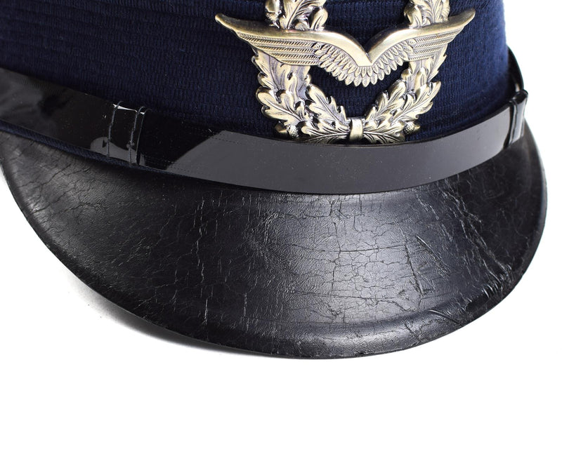 Genuine German army visor cap. Air forces military peaked hat luftware NEW