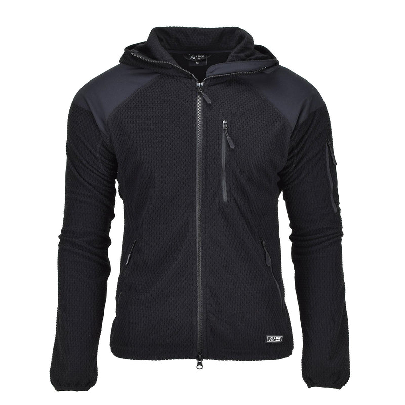 Veste thermique style militaire de marque Blochl polaire à capuche renforcée noire NEUF