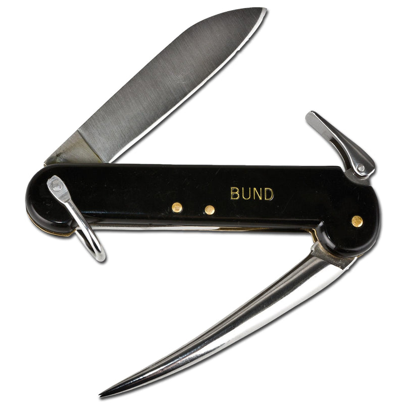 BW Duitse leger Mariner -mes. Duitse Bordmesser Sailor Navy Knife Marlinspike