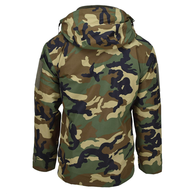 MIL-TEC Military style GEN II lined winter jacket woodland camo soft shell parka