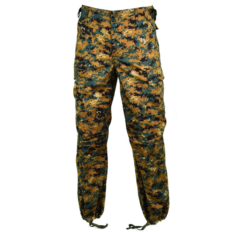 Véritable pantalon militaire de l'armée de Guinée-Bissau RipStop Digital Savana Camo NEUF