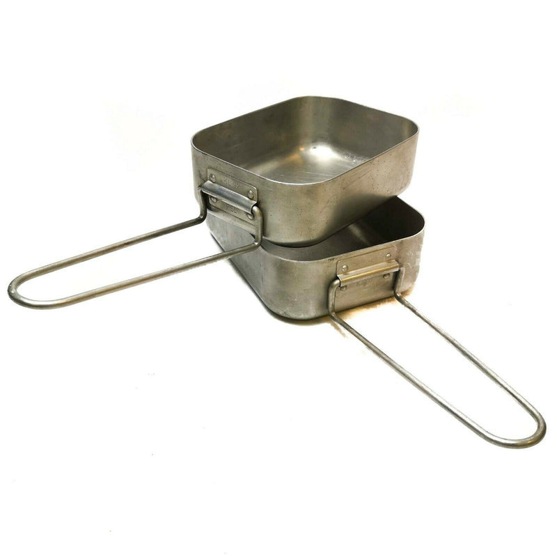 Originele Nederlandse leger aluminium puinhoop Tins Mess Kit Cooker Militaire Bushcraft -uitrusting