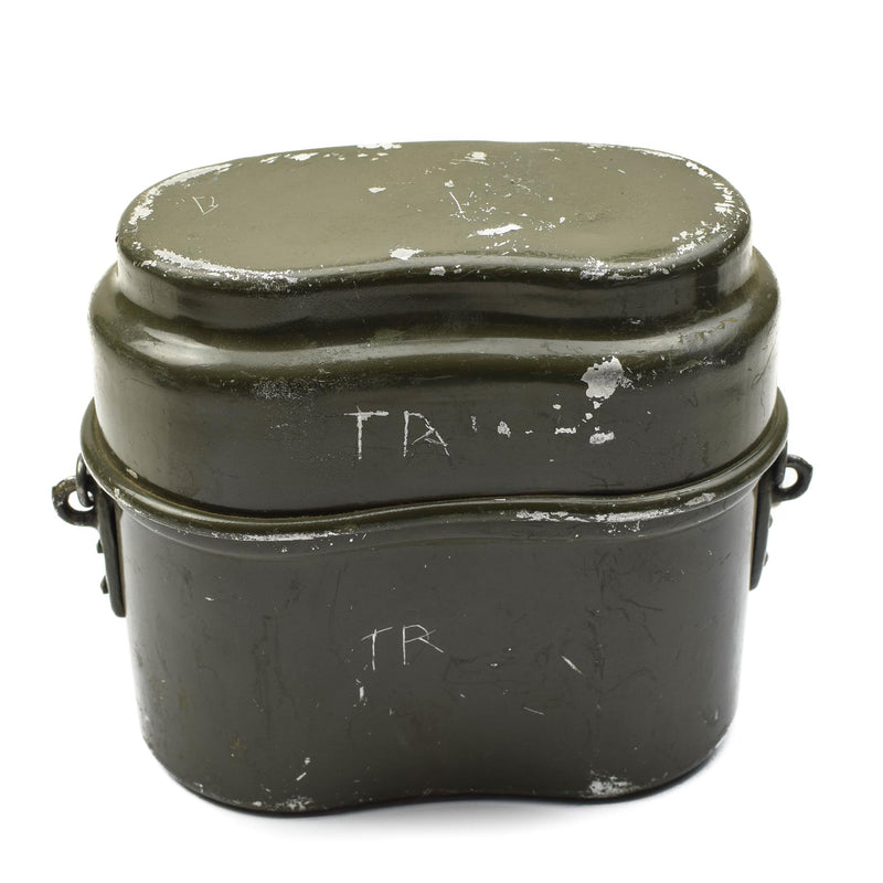 Genuine Hungarian Army mess kit. Aluminium military bowler pot 2pcs set