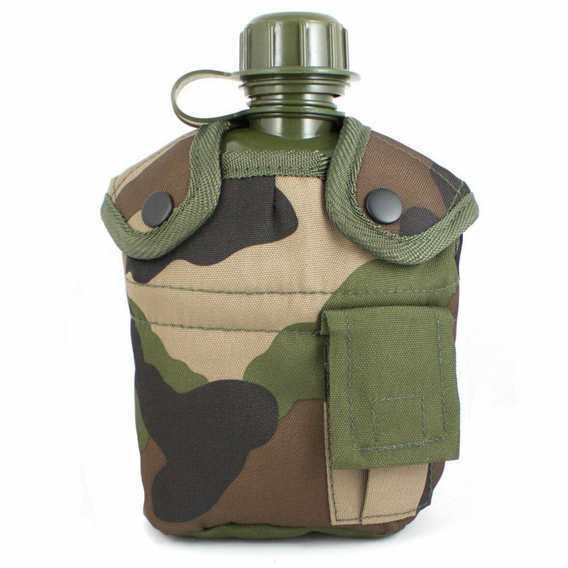 U.S. Army style canteen M1 water bottle with cover cup & alice clips US military