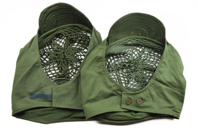 Original Swedish army military helmet net cover green