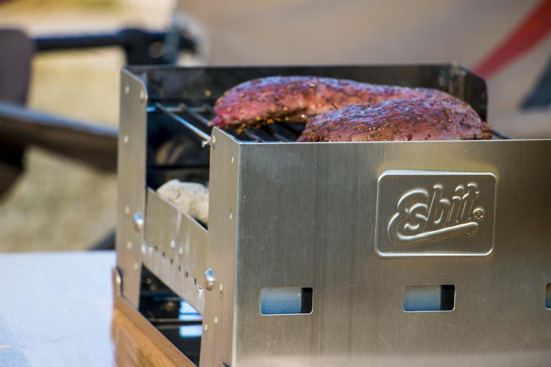 ESBIT Brand BBQ Charcoal Grill Plegable Conjunto de cocción de comida de picnic de picnic al aire libre