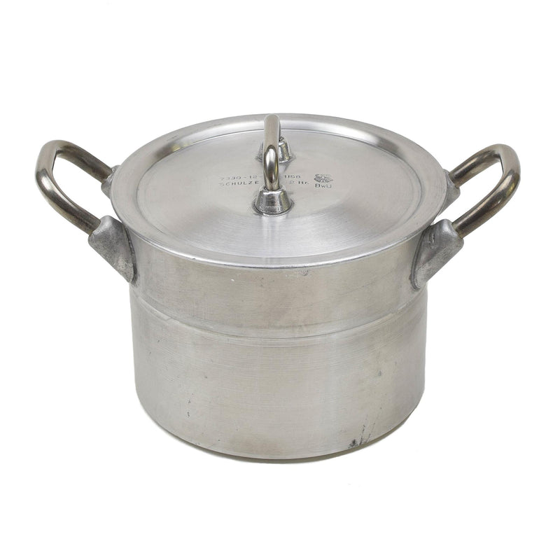 Oryginalne niemieckie wojskowe aluminiowe 2 litera garnko pokrywka wędrówki BW Army Mess Kit Nowy