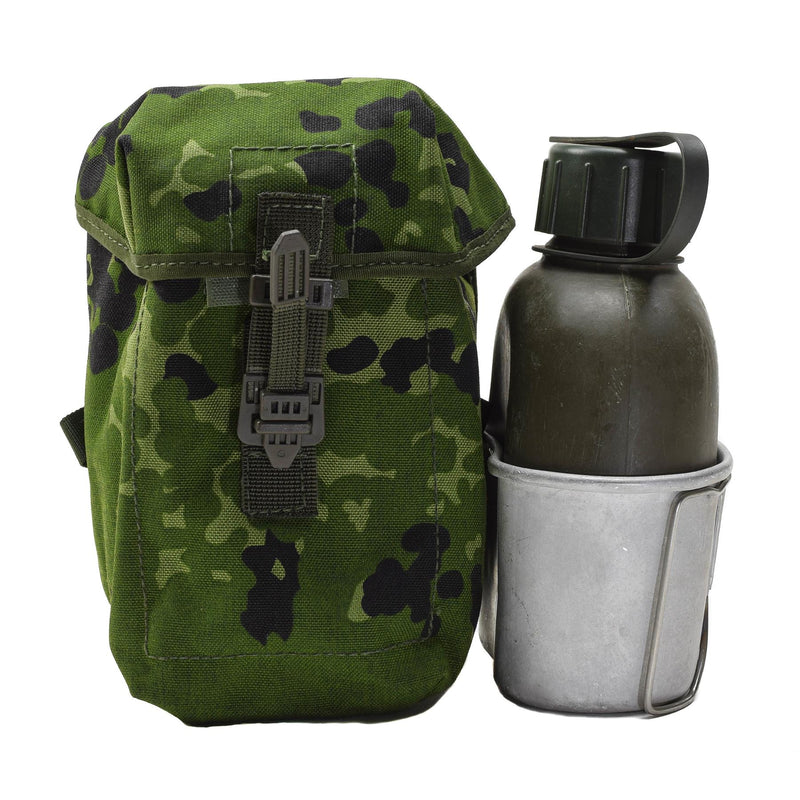 Original Danish Military flask canteen pouch universal attachment DK camouflage