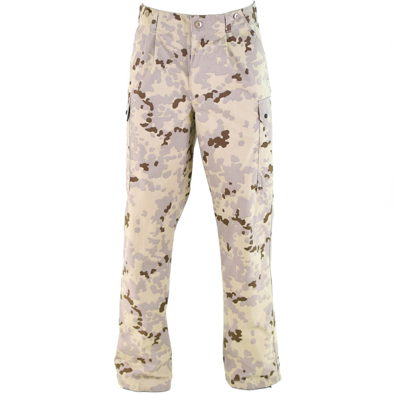 Echt Duitse leger uitgifte woestijn camo broek veld gevechten broek tropisch nieuw