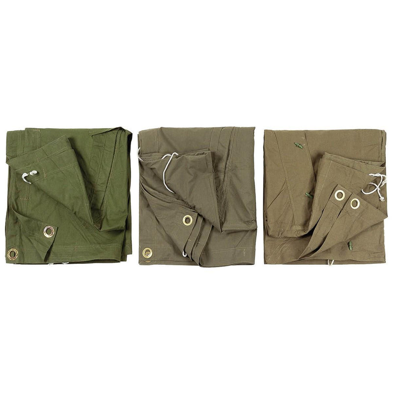 Genuino rifugio dell'esercito rumeno Terpaulino impermeabile Terpaulin Olive Poncho 180x180cm