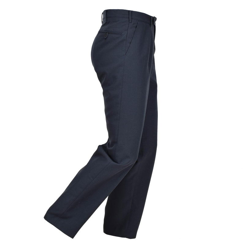 Originele Zweedse legerjurk Blue Pants Formele klassieke broek Uniform Zip Nieuw