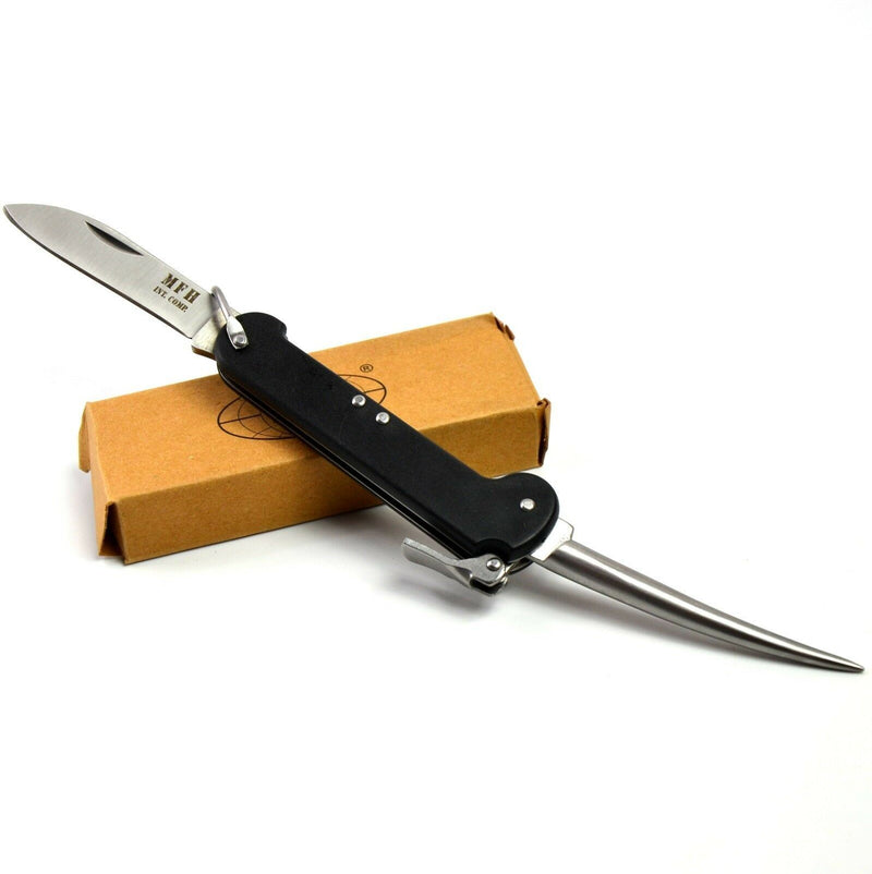 BW Duitse leger Mariner -mes. Duitse Bordmesser Sailor Navy Knife Marlinspike