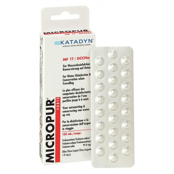 Katadyn Micropur Forte MF 1T/100 water purification tablets pack of 4x25 NEW