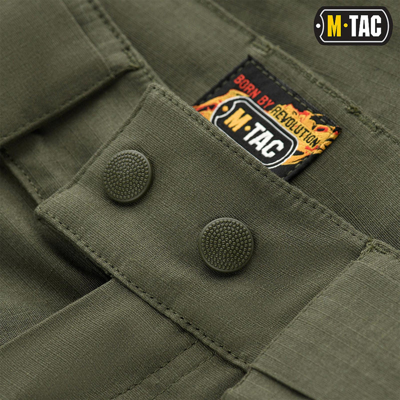 Pantalones cortos de bermudas estilo M-tac en el ejército combate de grado militar ripstop olive