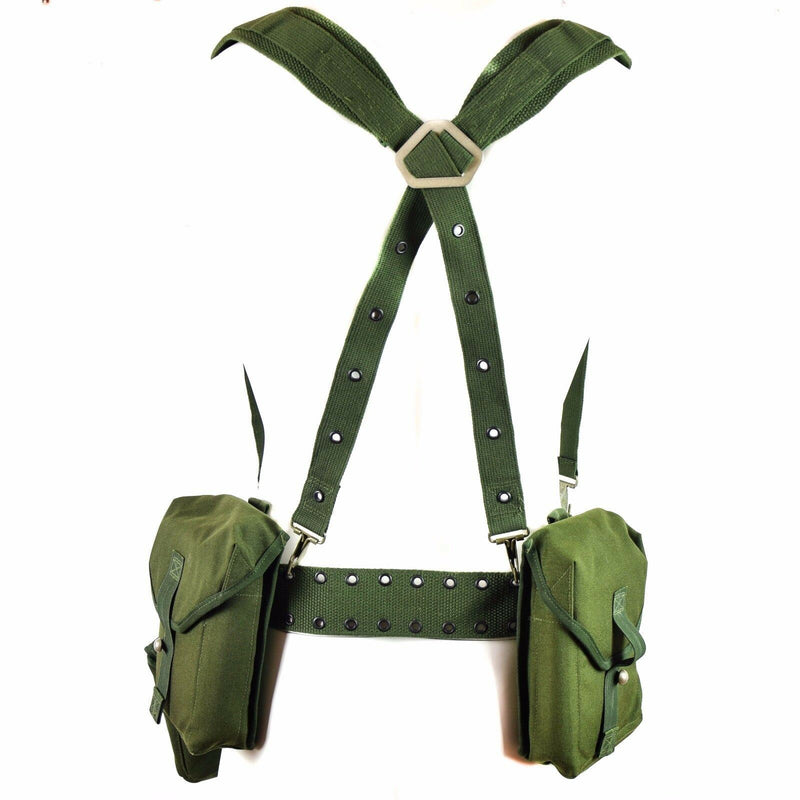 Original Swedish army Webbing rig system 304 tactical belt H-Straps suspenders