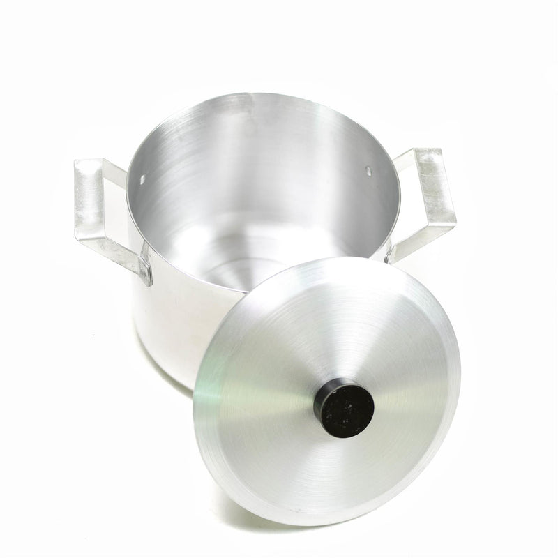 POTTO CECHECO CECHECHE CECHECO CON COTTURA DI ALLUMINUME COCCHINA DEL LID 2 L.5 GAL PECHUPARE MILITARI