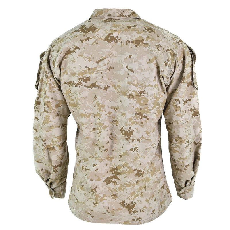 Veste originale de l'armée américaine BDU, chemises de camouflage numérique du désert, édition militaire