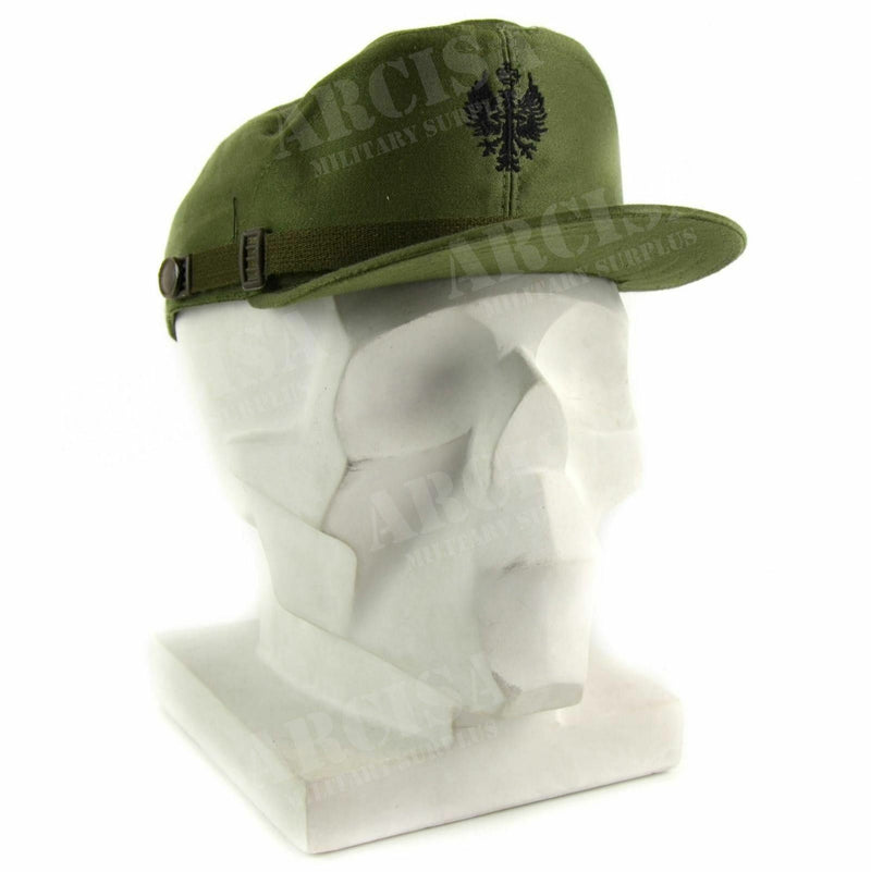 Original Spain Spanish military visor cap army navy peaked hat olive green