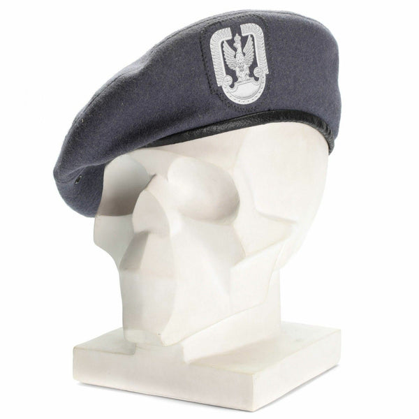 Prawdziwy polski armia wojskowa Paratrooper Beret Gray Polish Air Forces Nowe