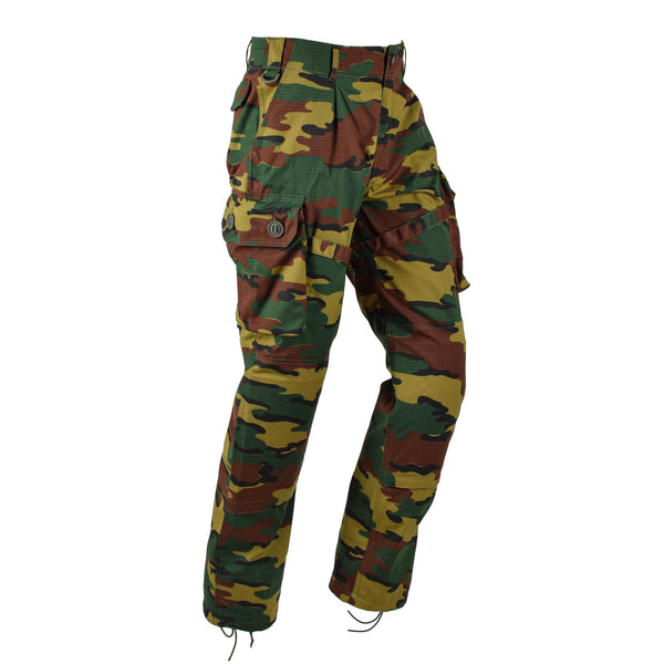 Tacgear -merk België Leger Stijl Field Cargo Combat Pants Jigsaw Camo Ripstop