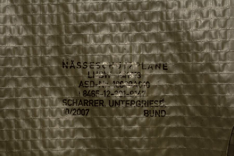 German Army Groundsheet Underlay Tarpaulin OD Military Waterproof Tarp Pad NEW