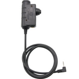 Earmor PTT Adaptateur Motorola 1 Broche Radio Casque Filaire Tactique Noir